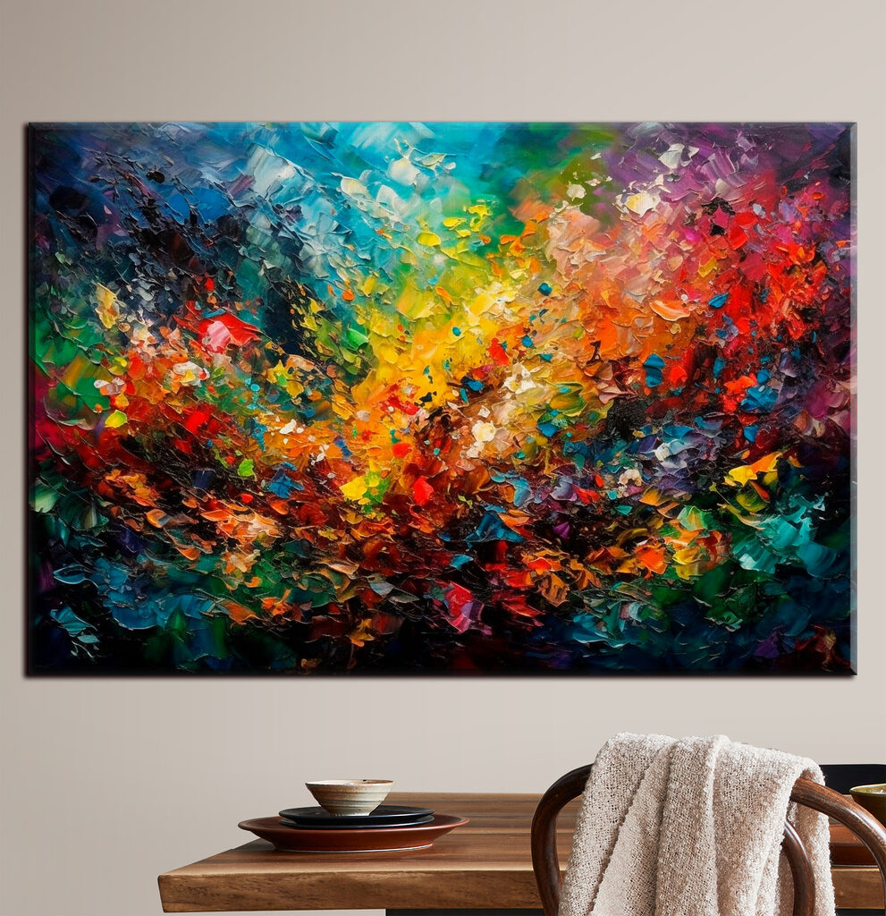 Kleur uit losse verfstreken — interieur 1