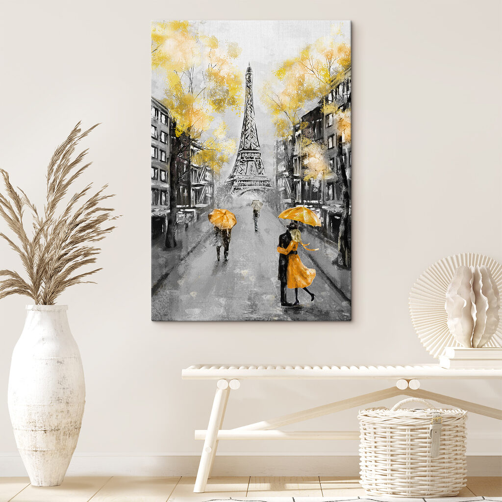 Gele paraplu's in Parijs — interieur 6