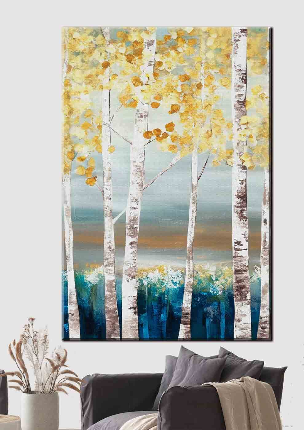 Berken met gele bladeren — interieur 1