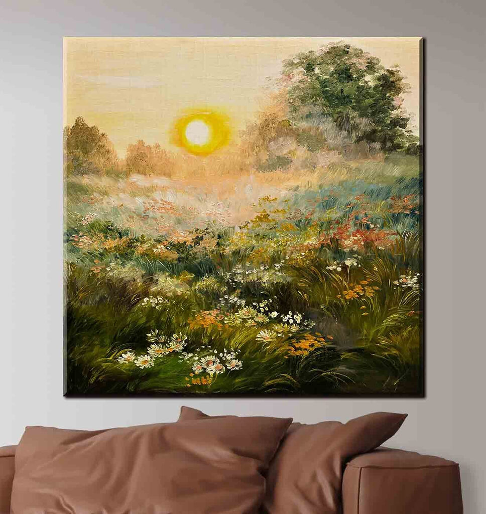 Avondlicht over veldbloemen — interieur 3