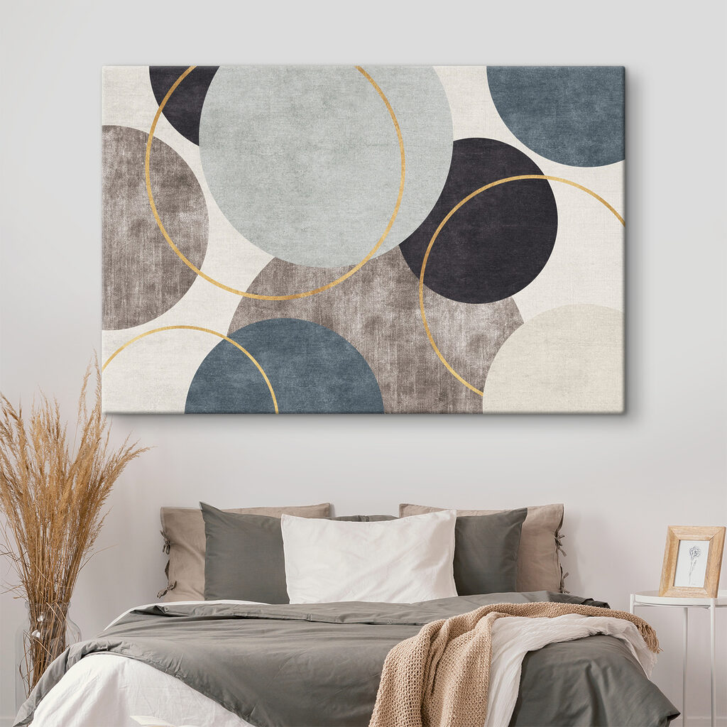 Cirkels op grijze vlakken — interieur 3