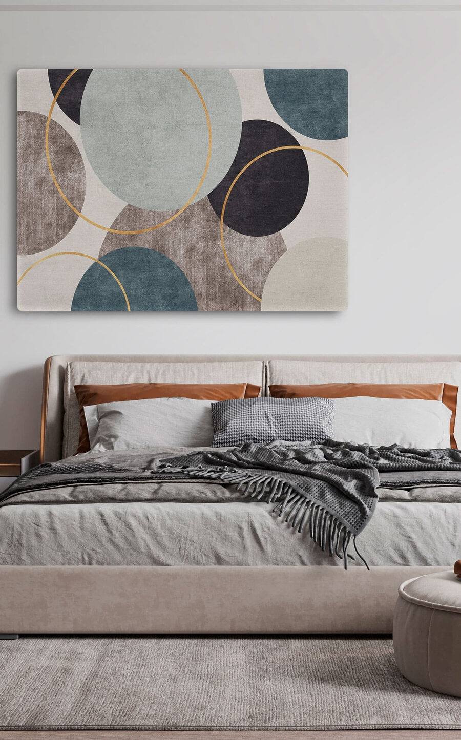 Cirkels op grijze vlakken — interieur 1