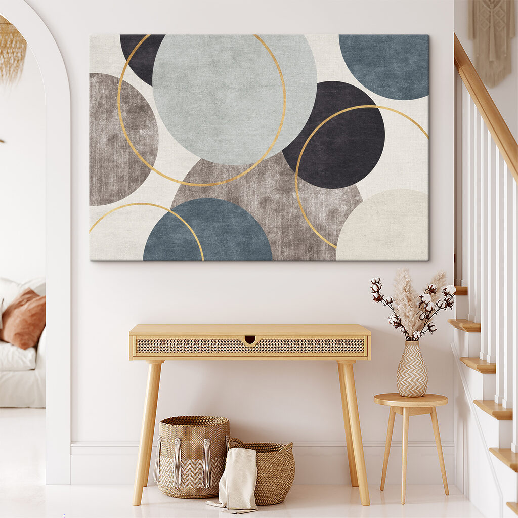 Cirkels op grijze vlakken — interieur 4