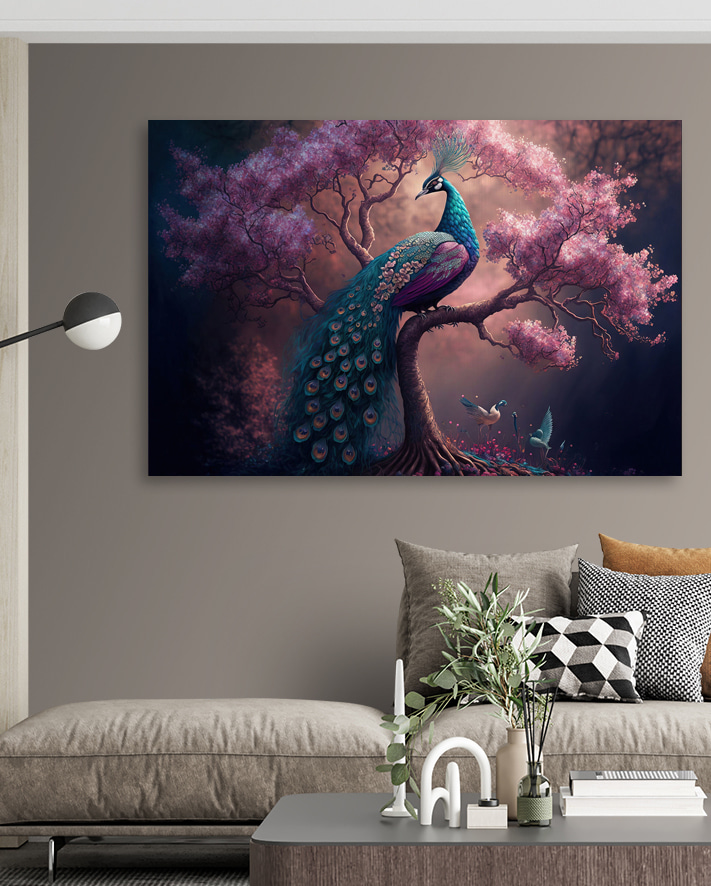 Een pauw op een boom — interieur 1