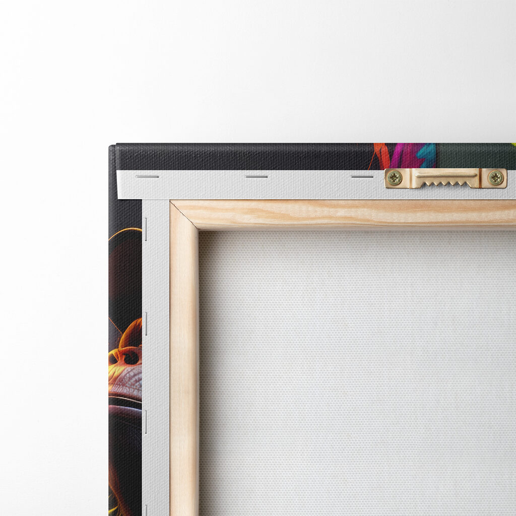 Apen in spattende kleur — achterkant