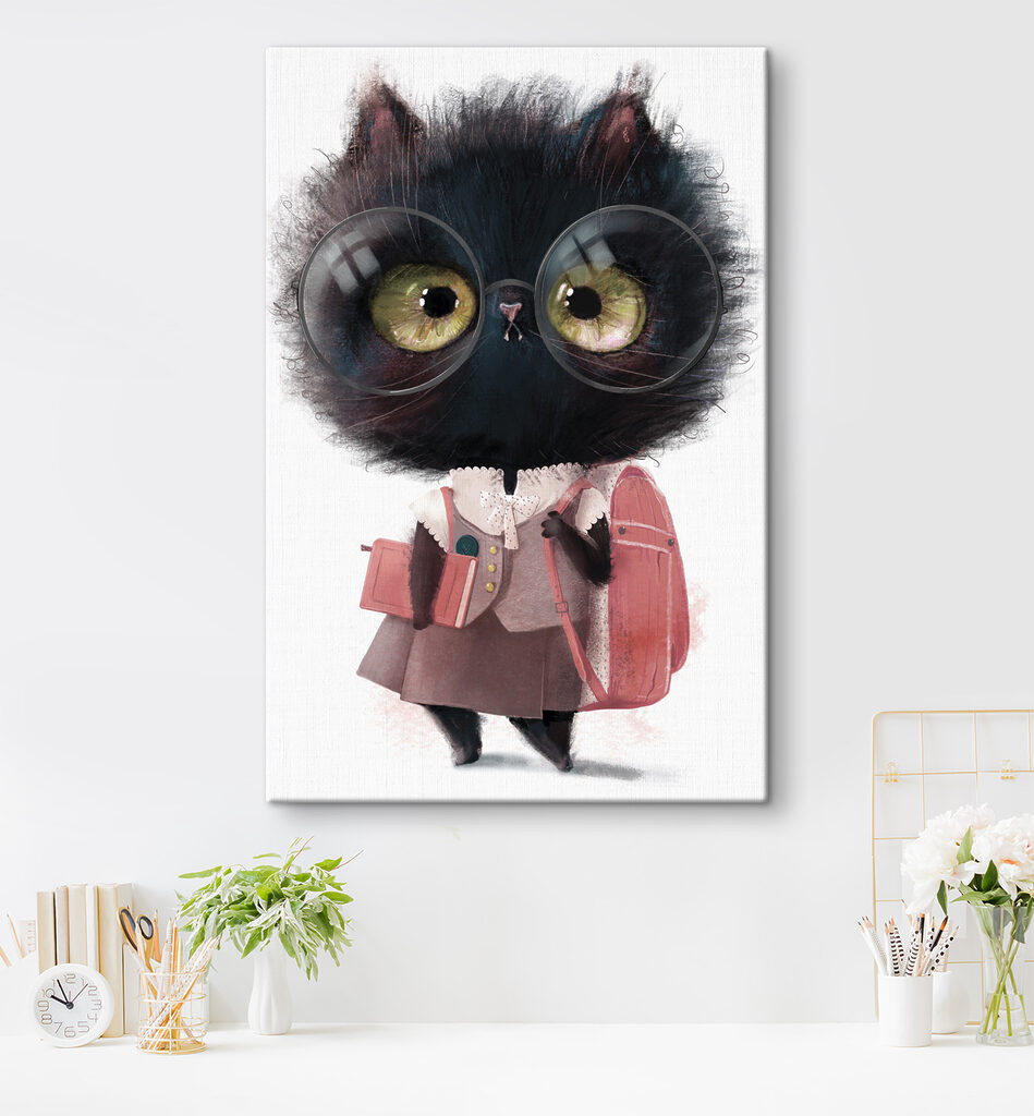 Kat klaar voor school — interieur 4