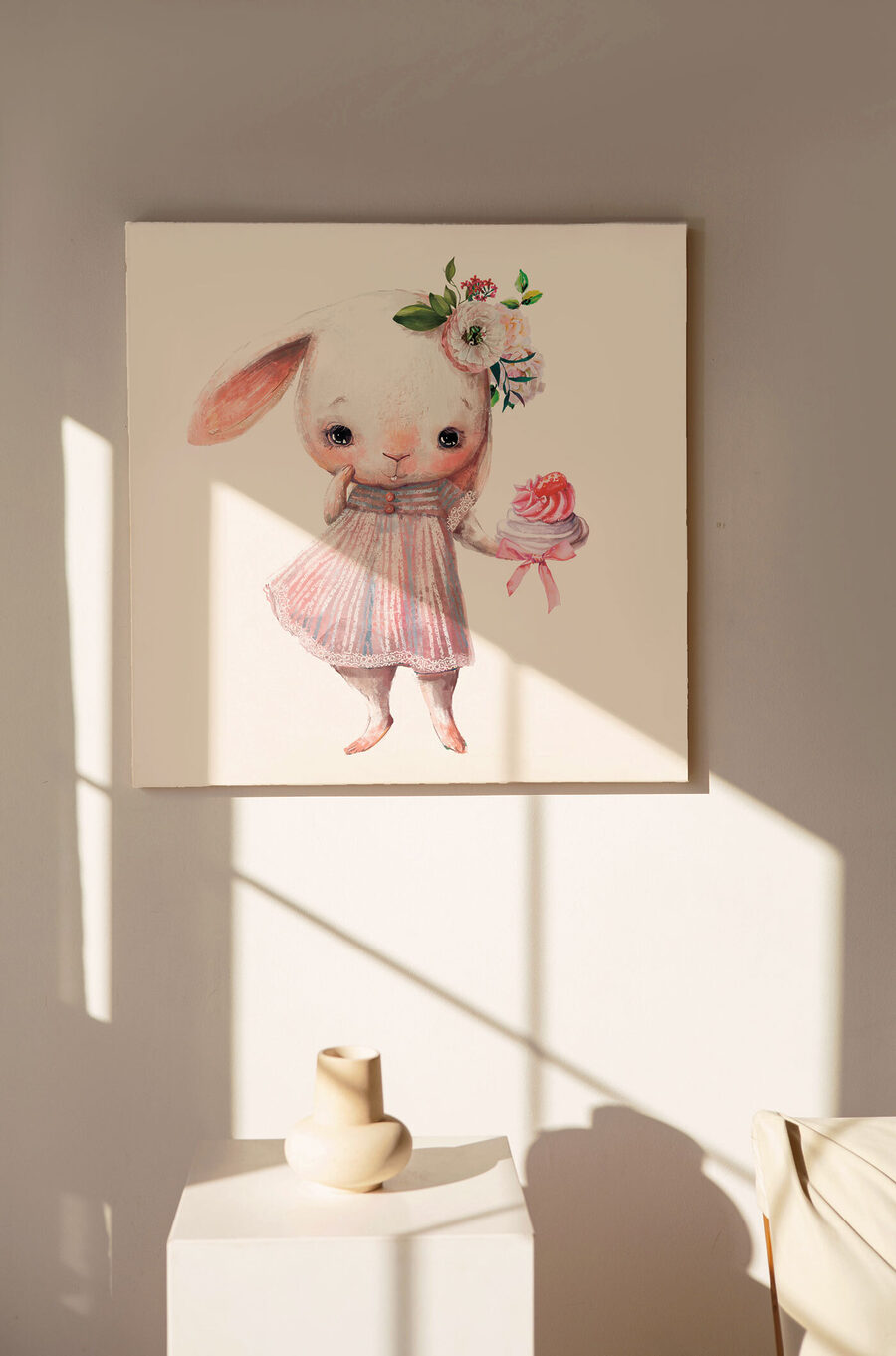 Konijntje met een cupcake — interieur 1