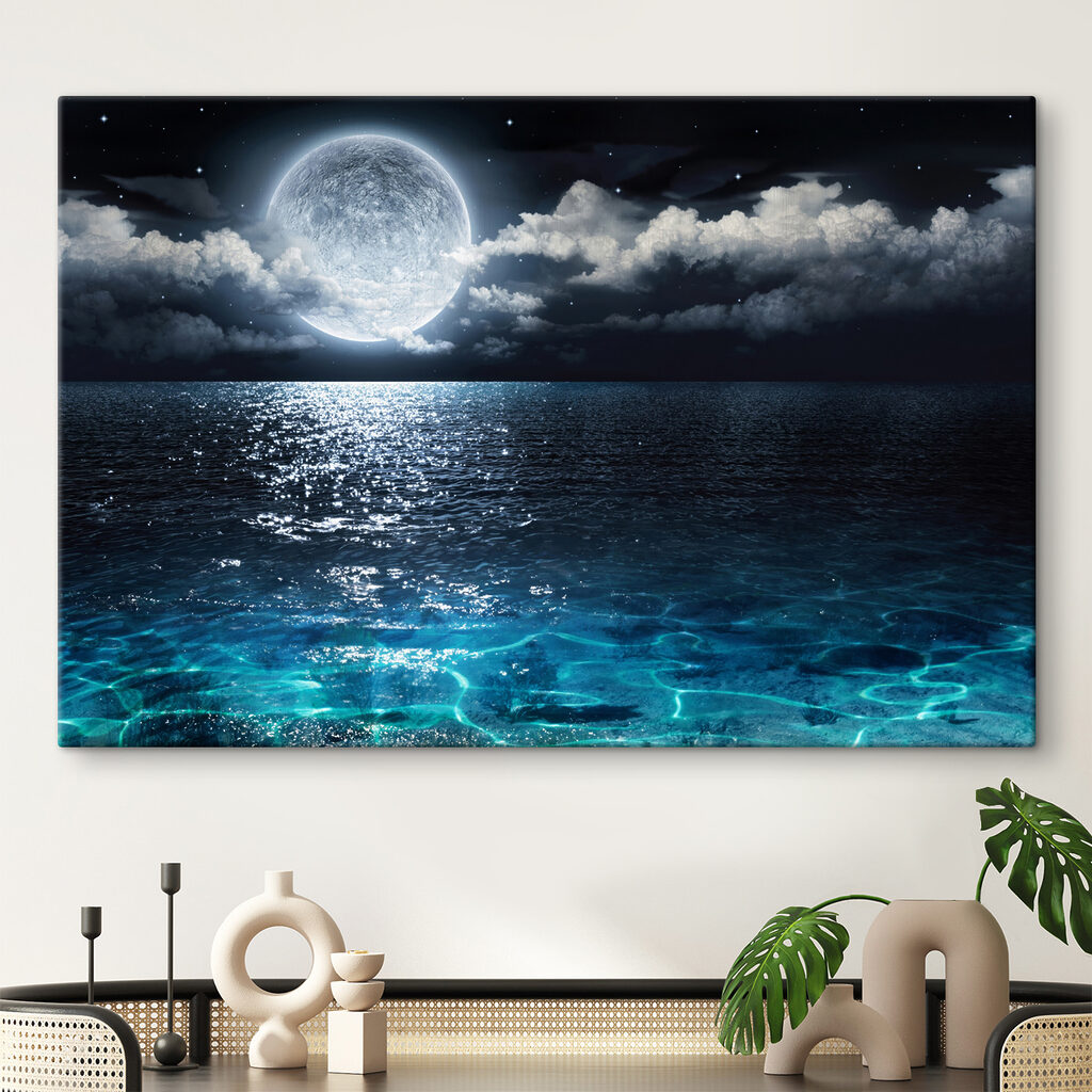 Maanlicht op fonkelend water — interieur 5