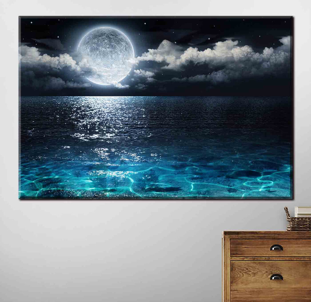 Maanlicht op fonkelend water — interieur 2