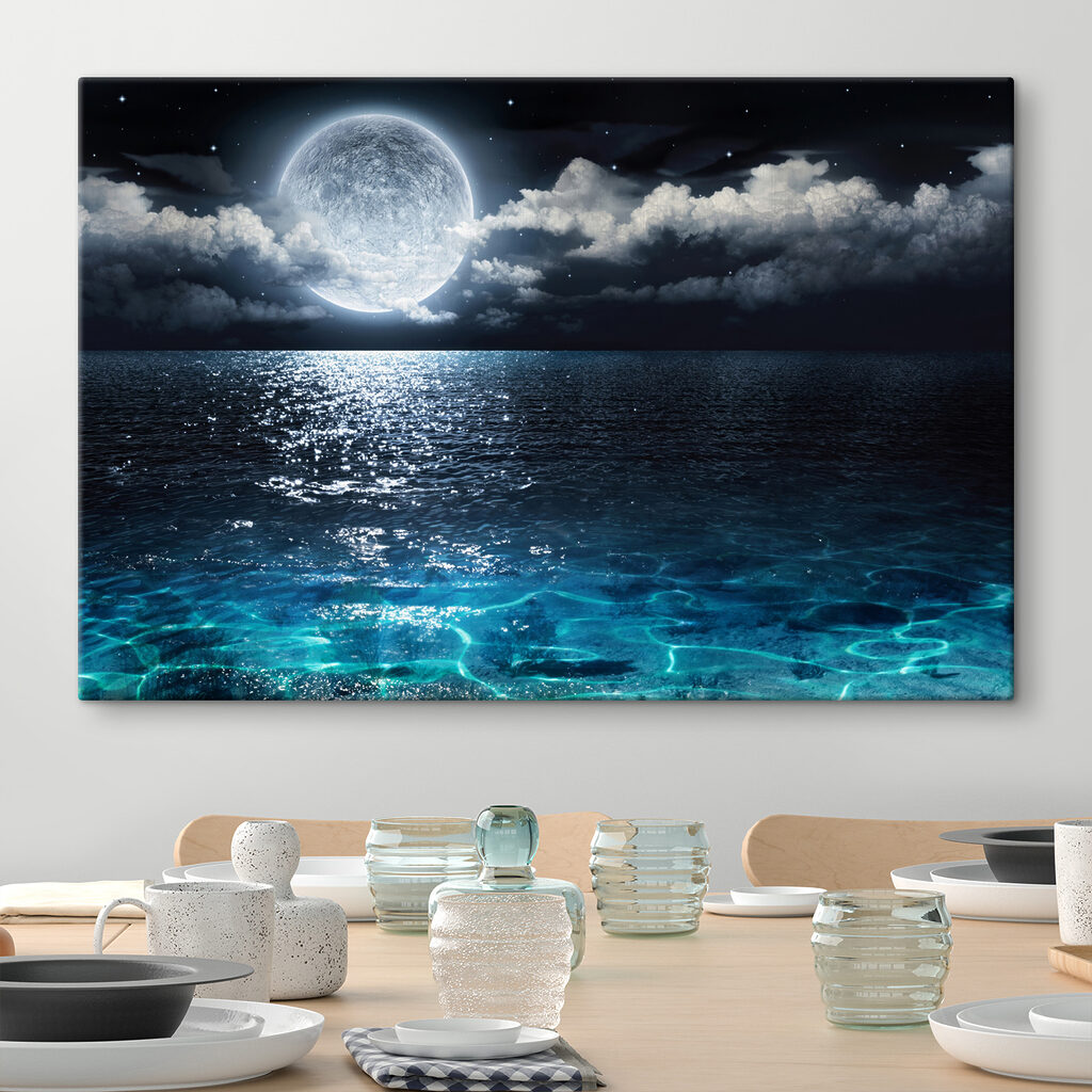 Maanlicht op fonkelend water — interieur 6