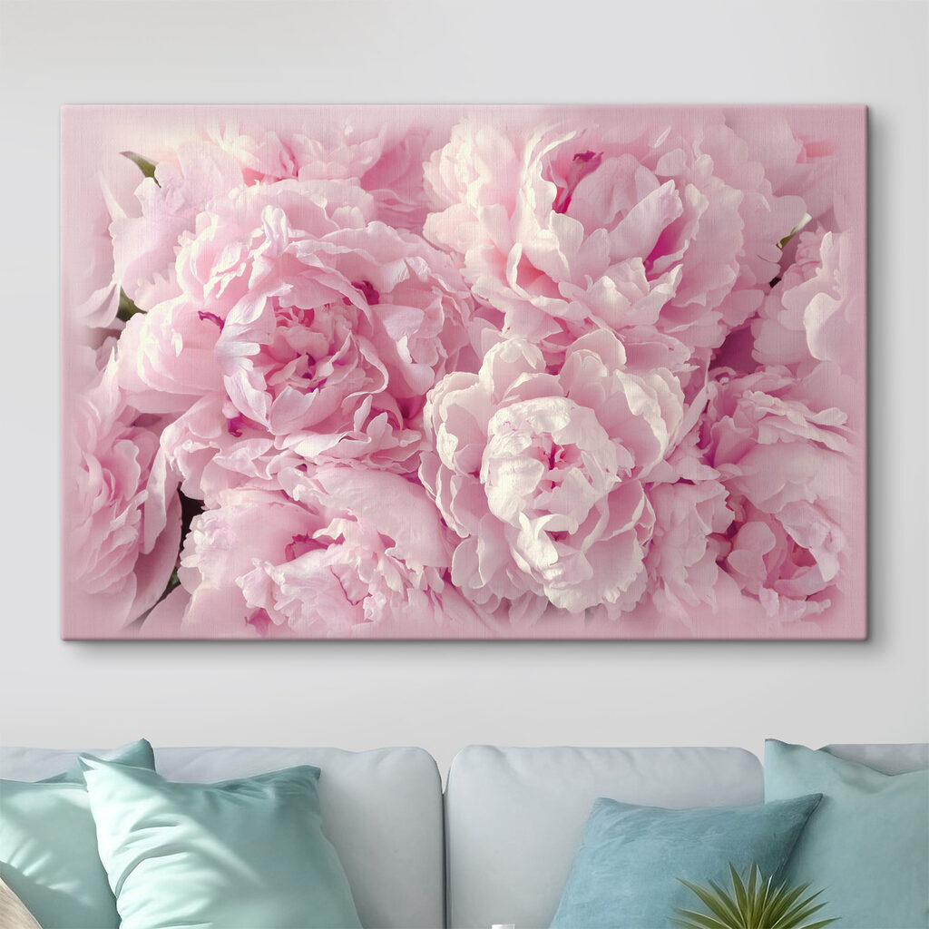 Roze pioenen van dichtbij — interieur 2