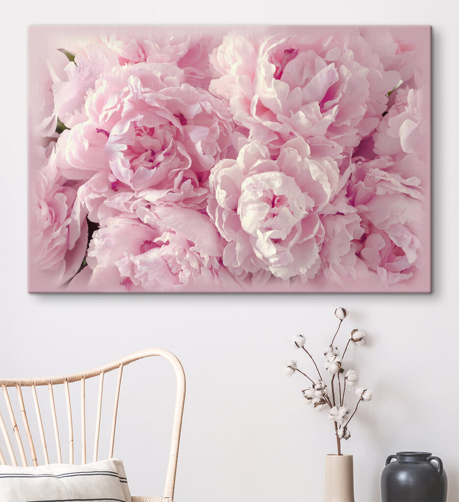 Roze pioenen van dichtbij — interieur 4