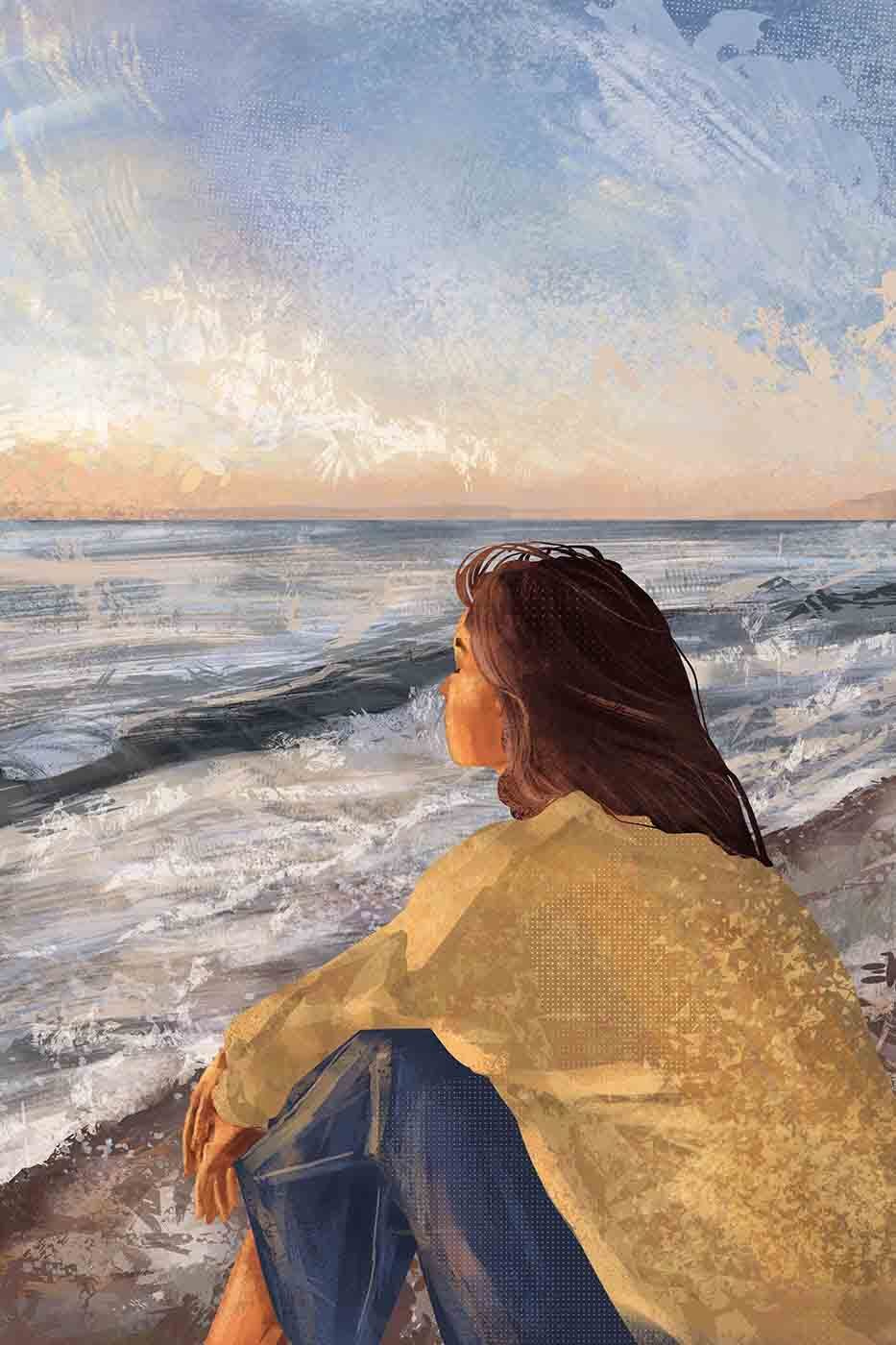 Even zitten aan zee — volledig ontwerp