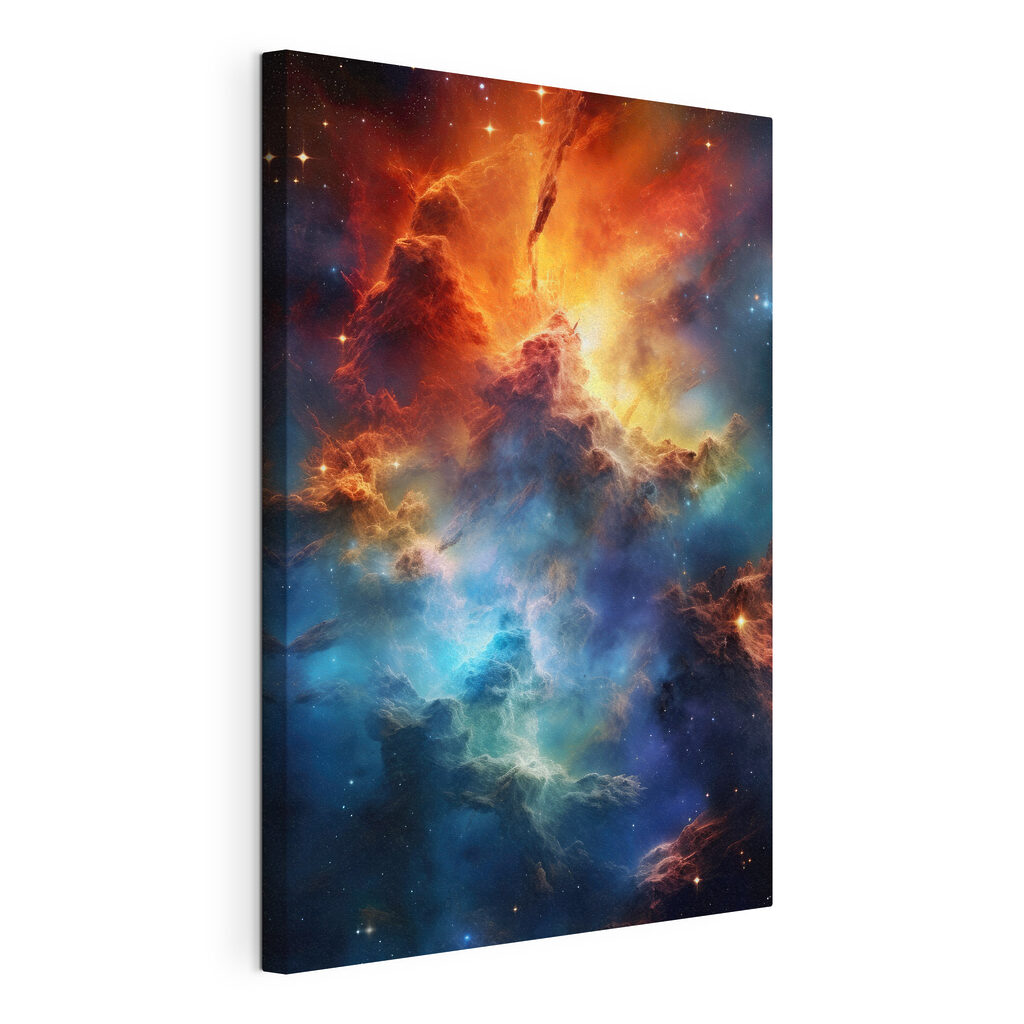 Een nevel vol vuur, gespannen canvas met doorlopende rand