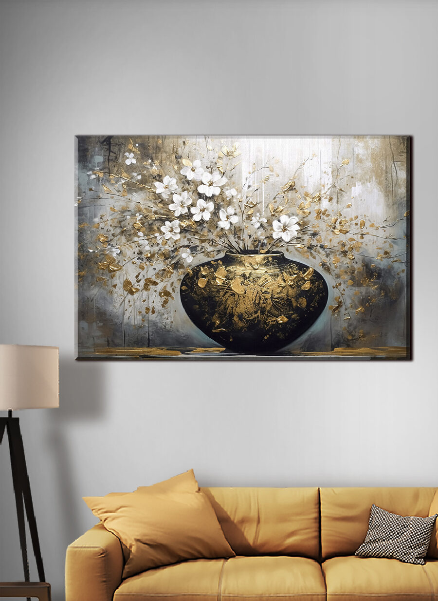 Een vaas met bloesem — interieur 2