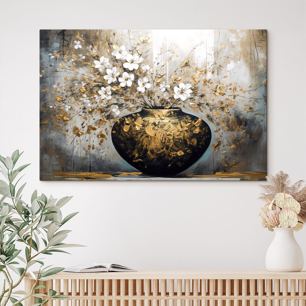 Een vaas met bloesem — interieur 3