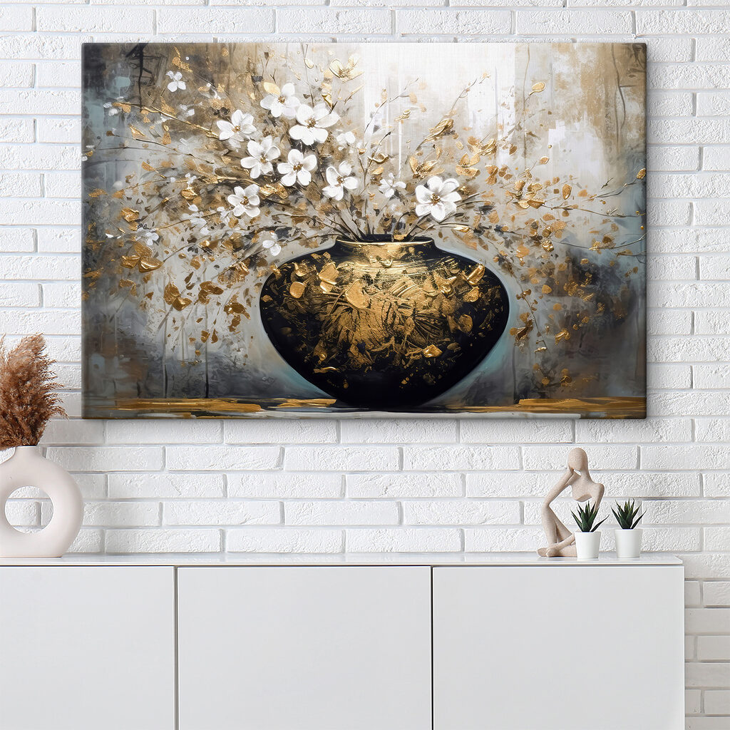 Een vaas met bloesem — interieur 5