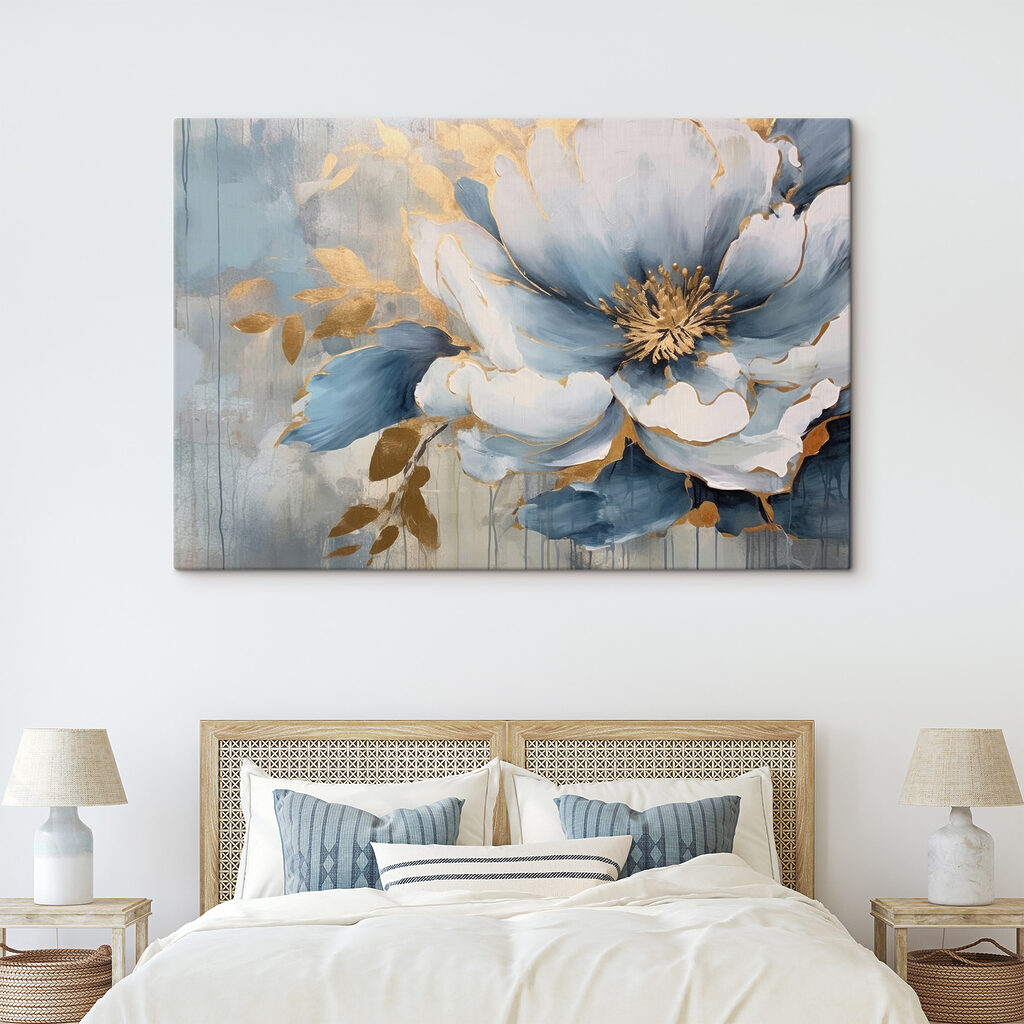 Bloemen met blauwe schaduwen — interieur 4