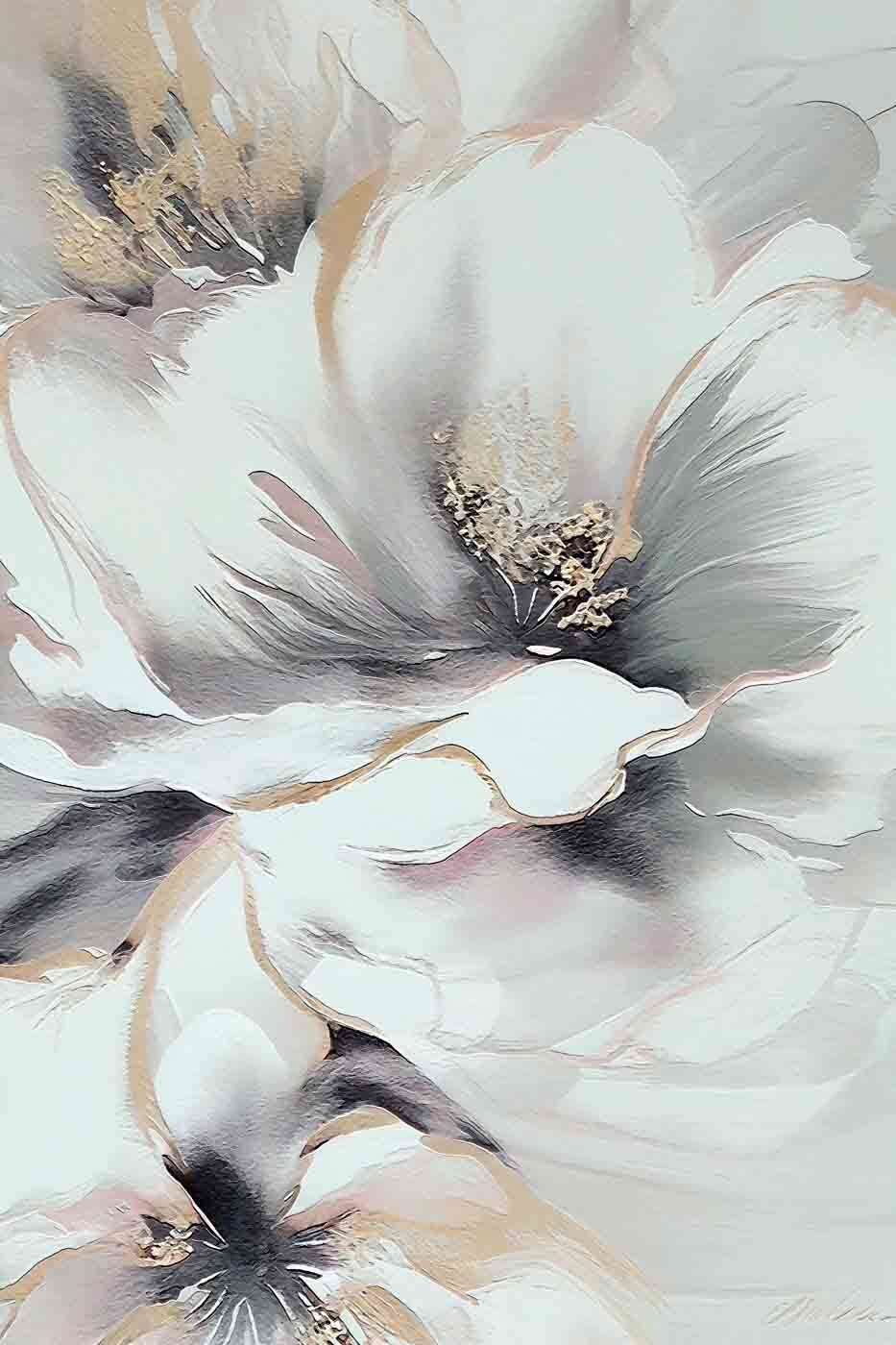 Een stille witte bloem — volledig ontwerp