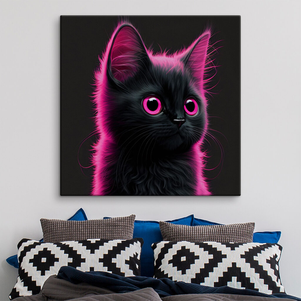 Katje in roze neon — interieur 1