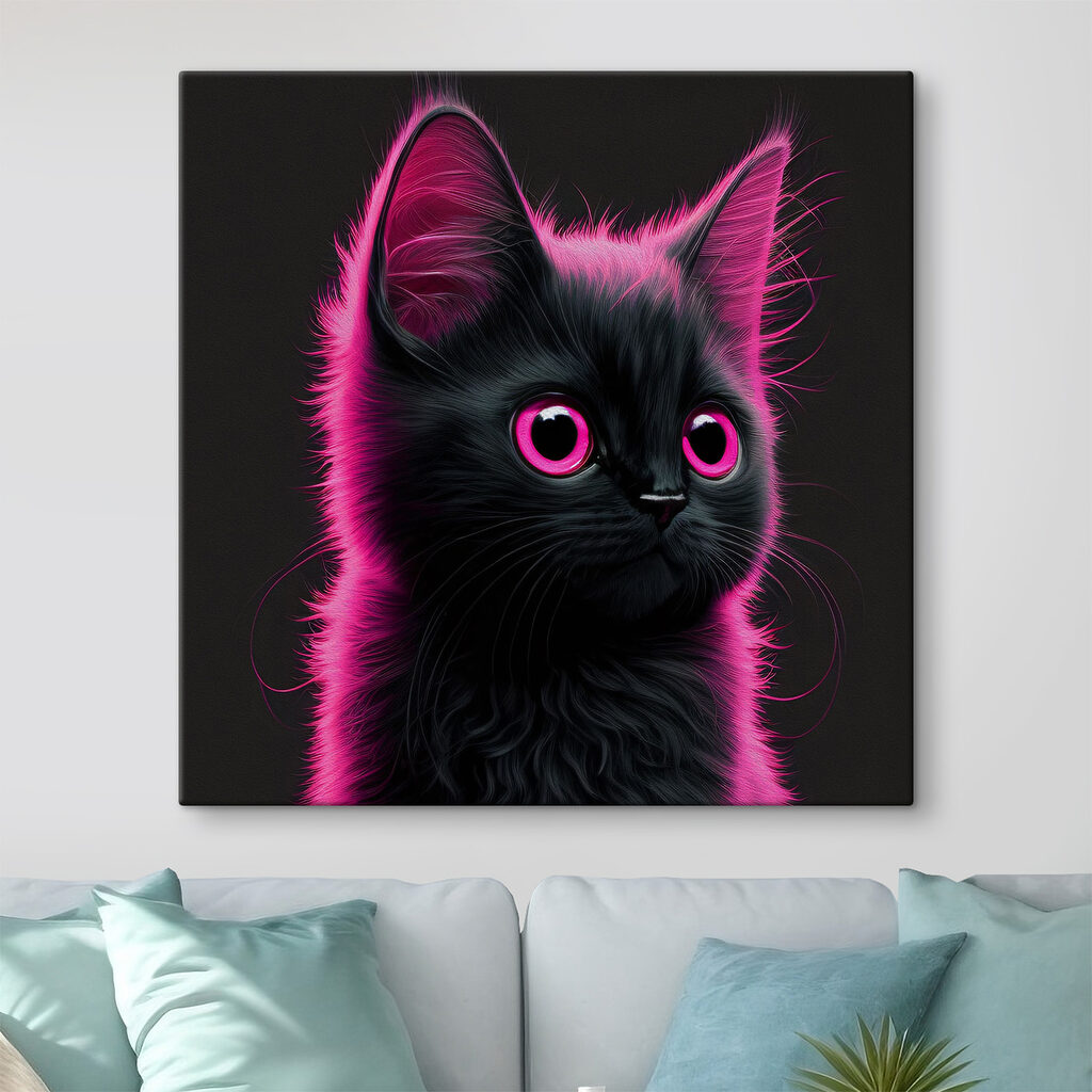 Katje in roze neon — interieur 2