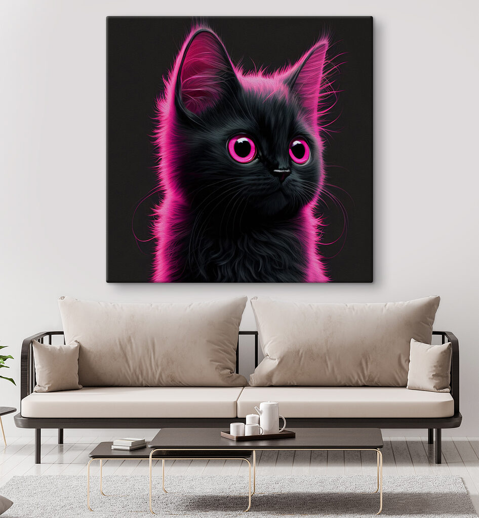 Katje in roze neon — interieur 3
