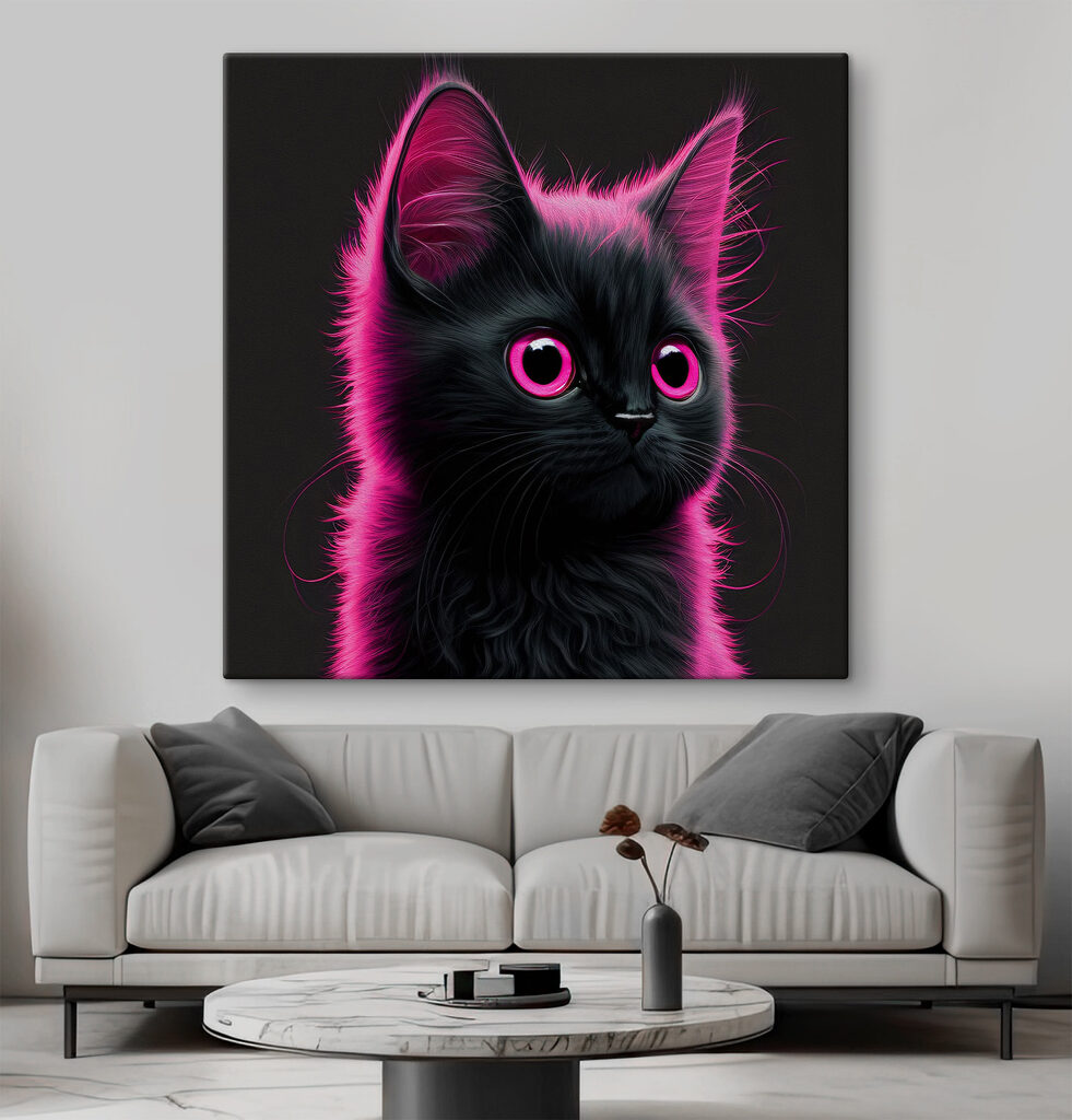 Katje in roze neon — interieur 5