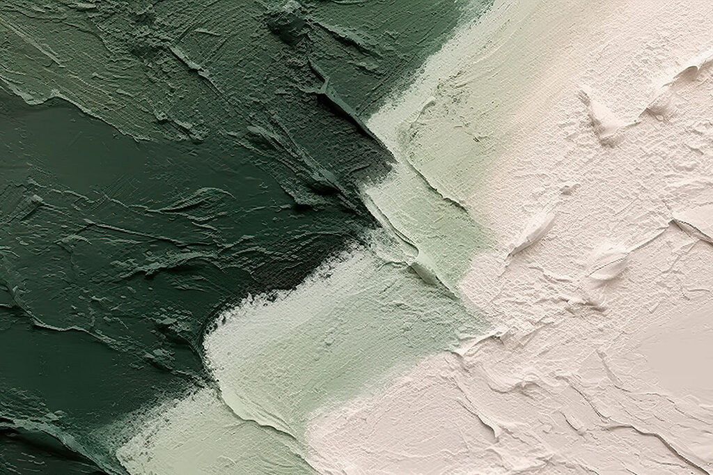 Groene streken raken wit — volledig ontwerp