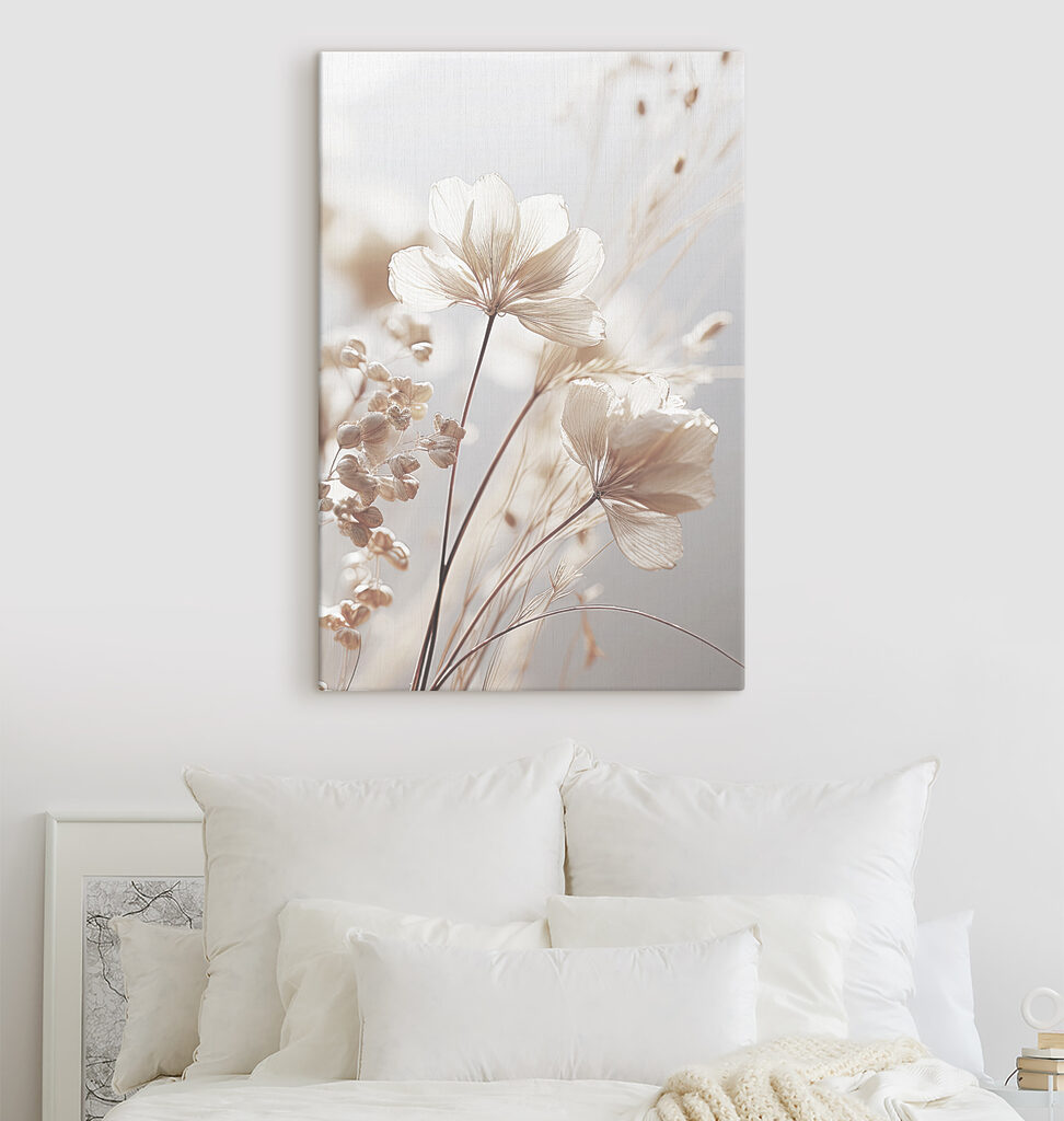 Veldboeket in zacht tegenlicht — interieur 2