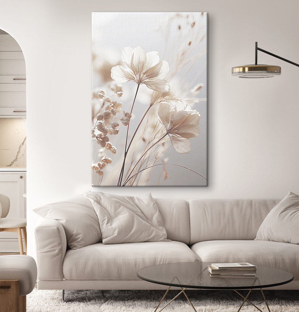 Veldboeket in zacht tegenlicht — interieur 3