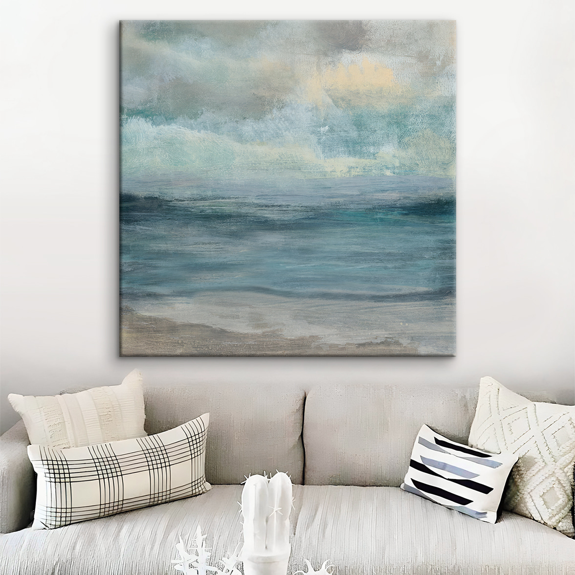 Horizon in blauwe mist — interieur 2