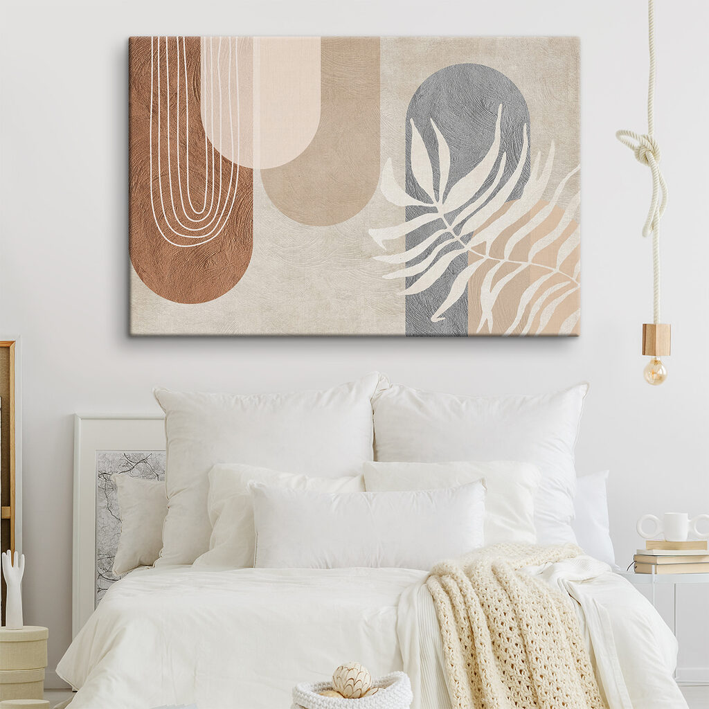 Blad naast fijne bogen — interieur 2
