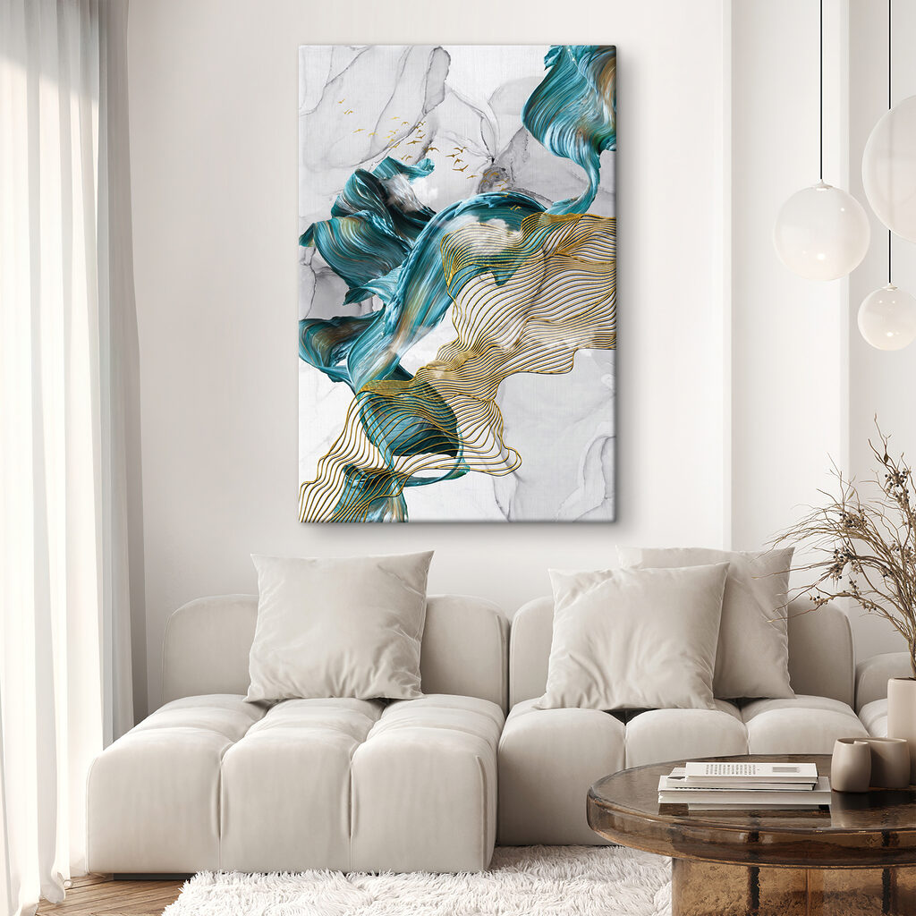 Turquoise tussen gouden contouren — interieur 2