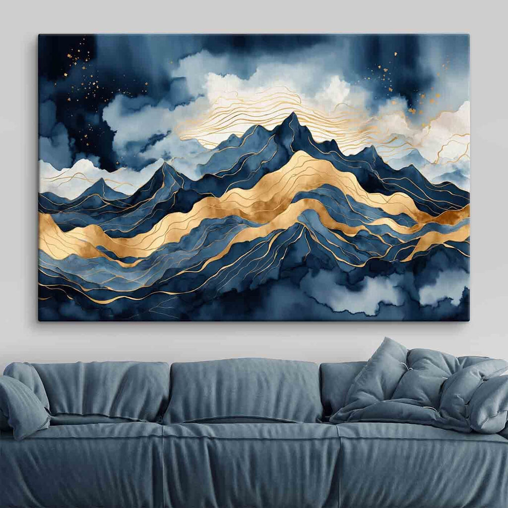 Bergkammen met gouden banen — interieur 1