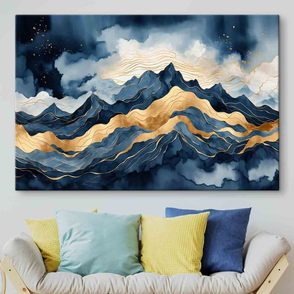 Bergkammen met gouden banen — interieur 2