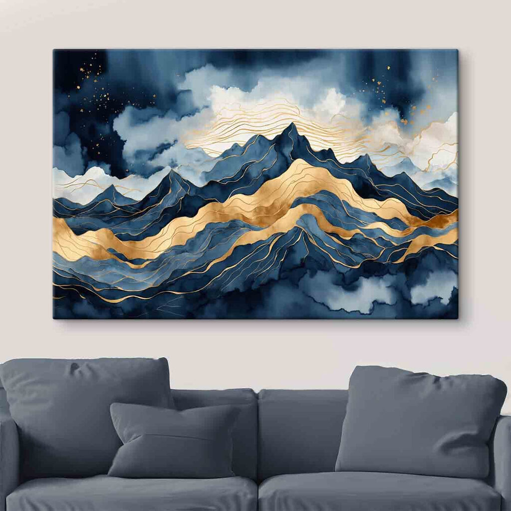 Bergkammen met gouden banen — interieur 3