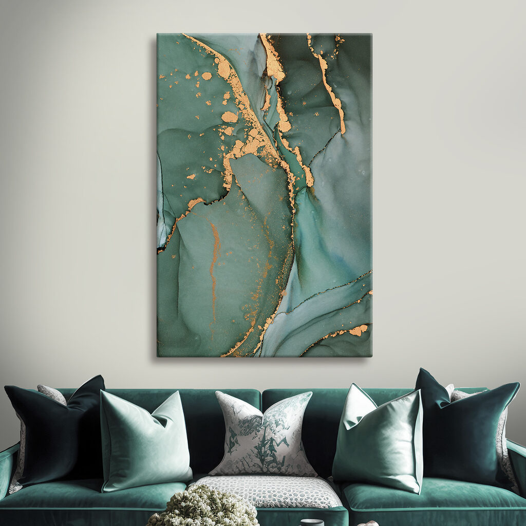 Groen met gouden vertakkingen — interieur 1