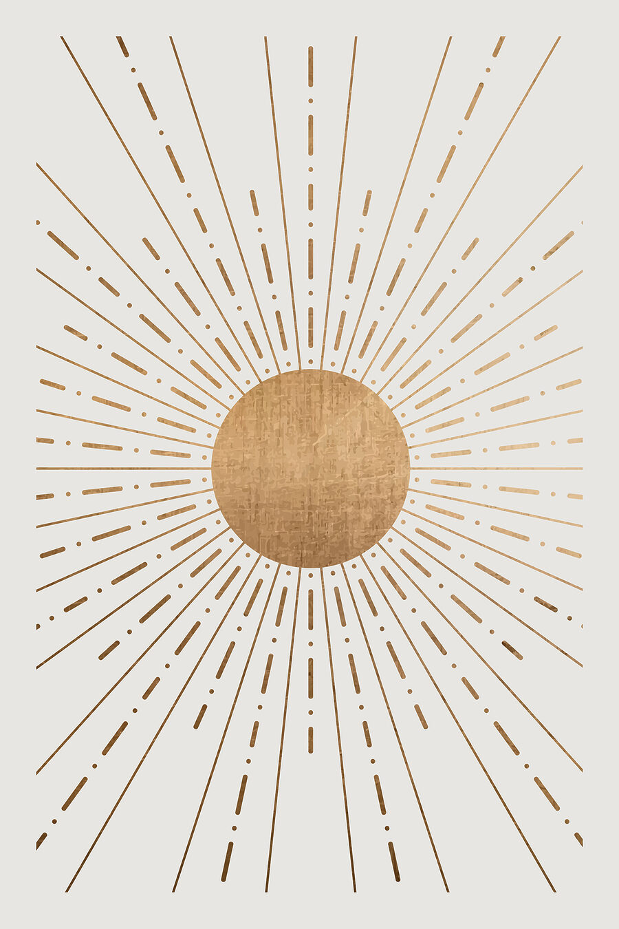 Zon van fijne stralen — volledig ontwerp