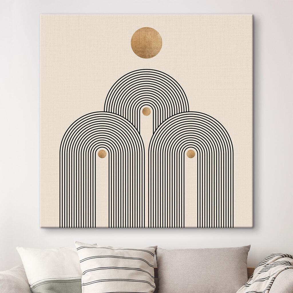 Bogen onder gouden zon — interieur 1