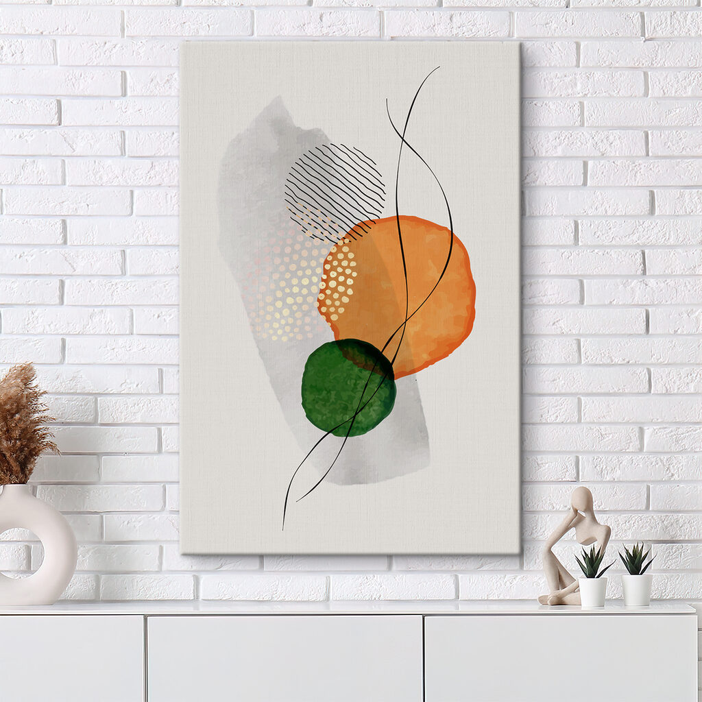 Cirkels naast dunne lijnen — interieur 2