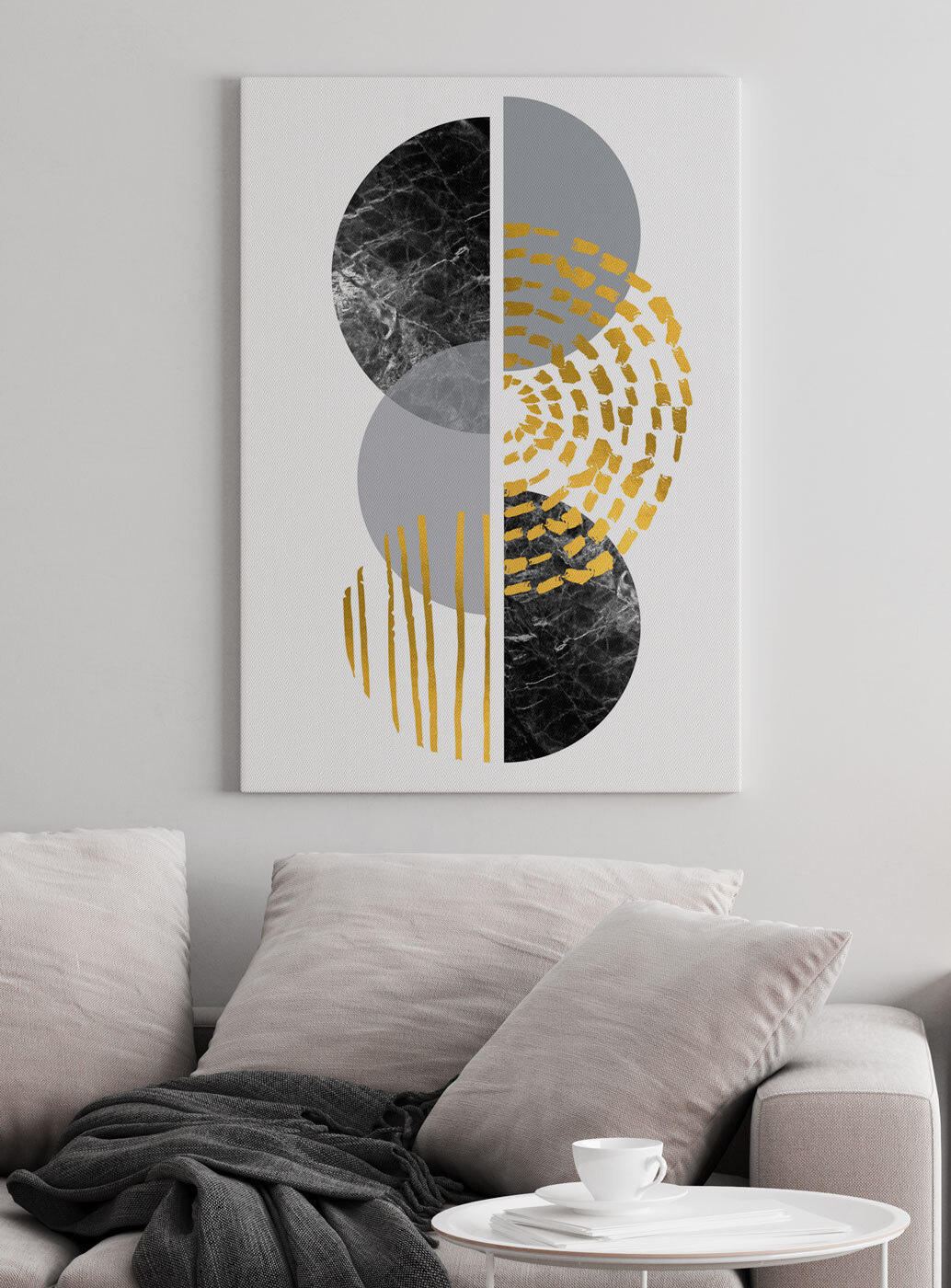 Stippen tussen halve cirkels — interieur 2