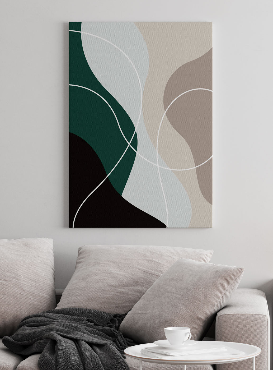 Vormen langs witte lijnen — interieur 2