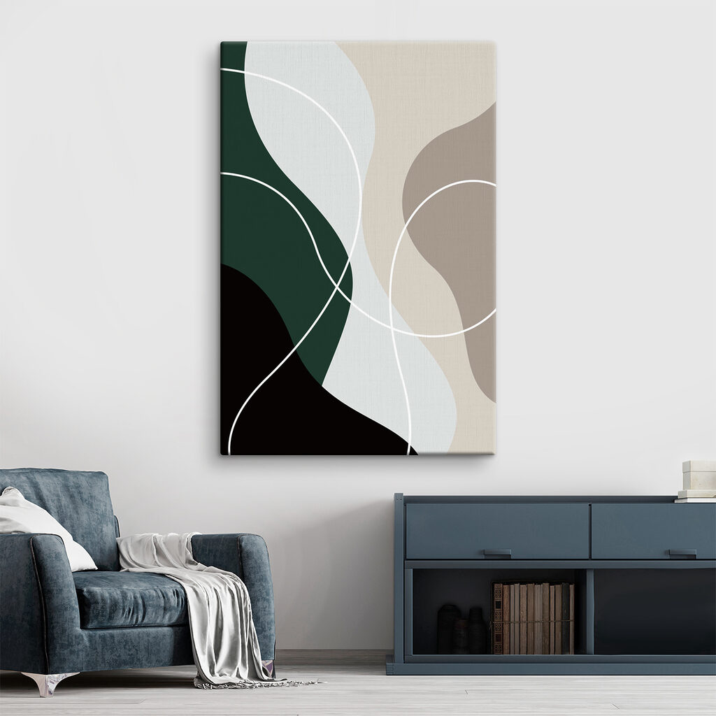 Vormen langs witte lijnen — interieur 3