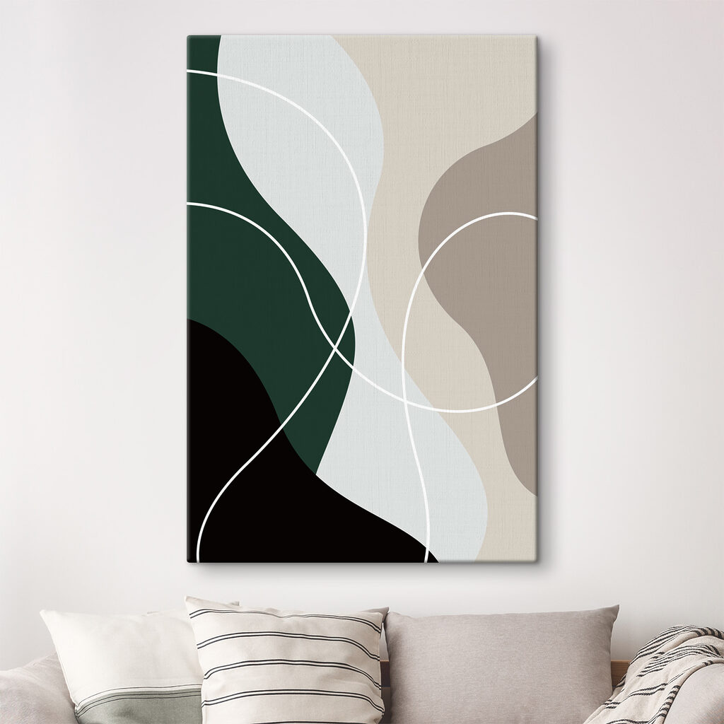 Vormen langs witte lijnen — interieur 6