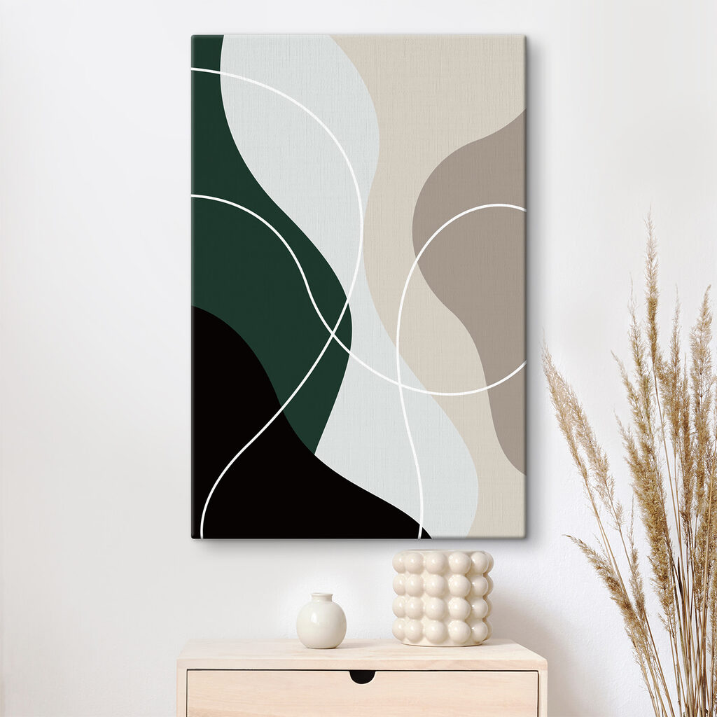 Vormen langs witte lijnen — interieur 4