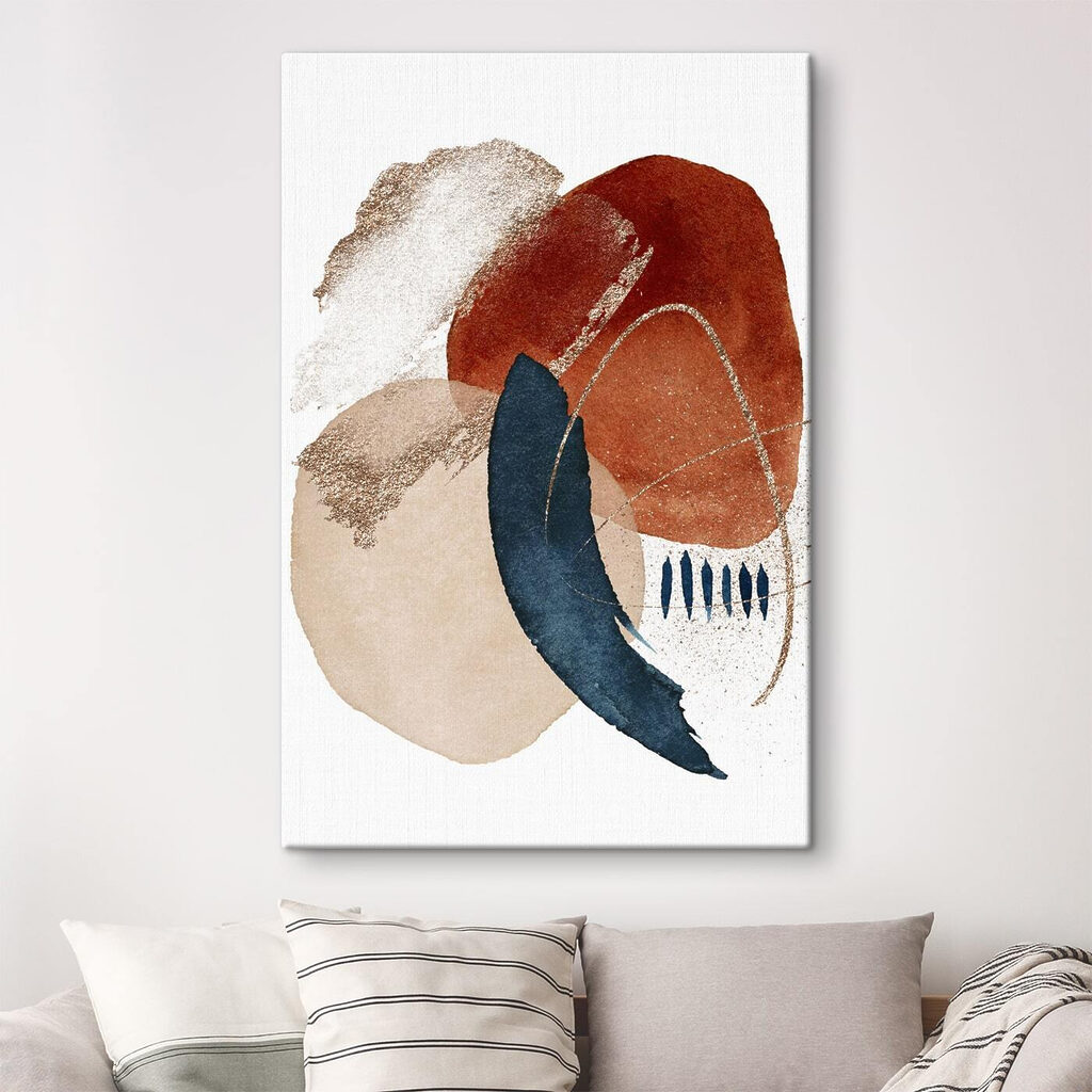 Roestbruin in ronde banen — interieur 1