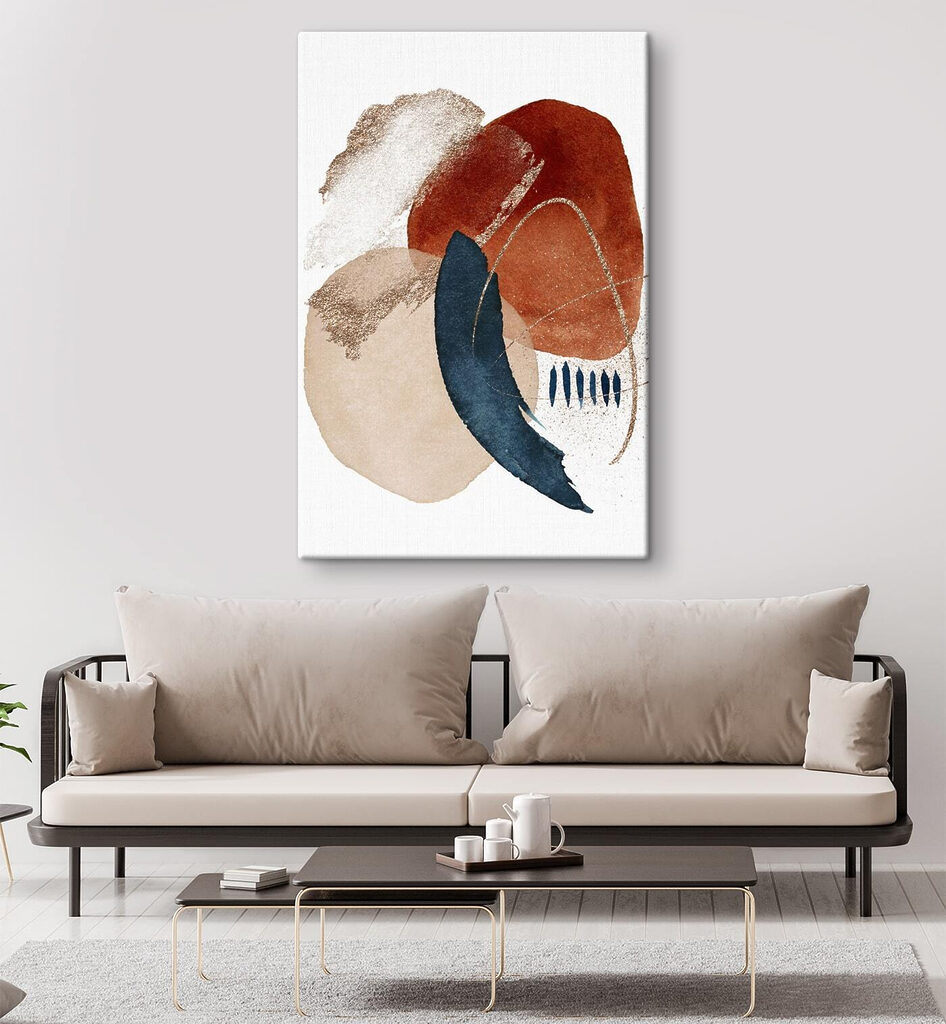 Roestbruin in ronde banen — interieur 2