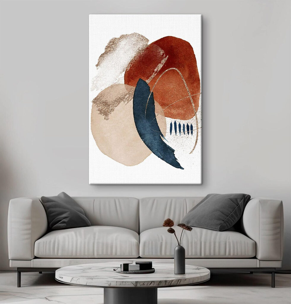 Roestbruin in ronde banen — interieur 3
