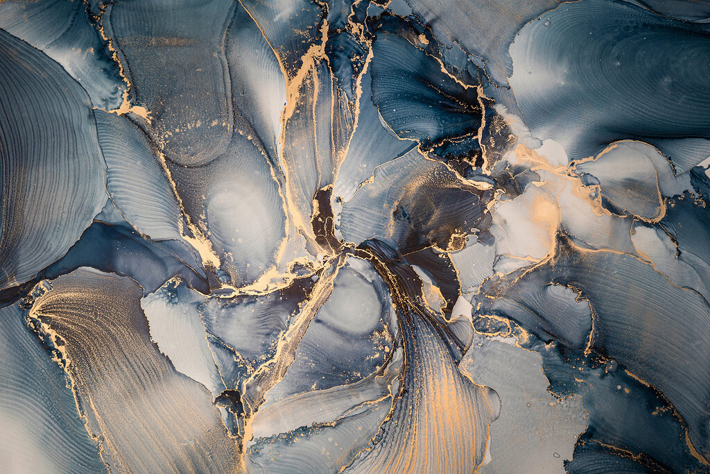 Zeegolven in abstracte kleuren — volledig ontwerp