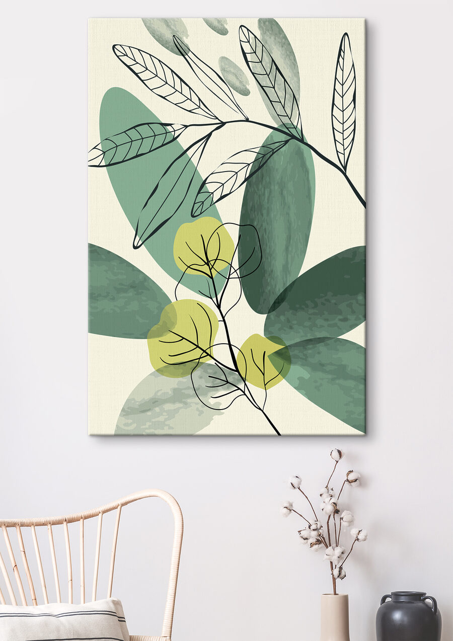 Groen blad in contouren — interieur 3